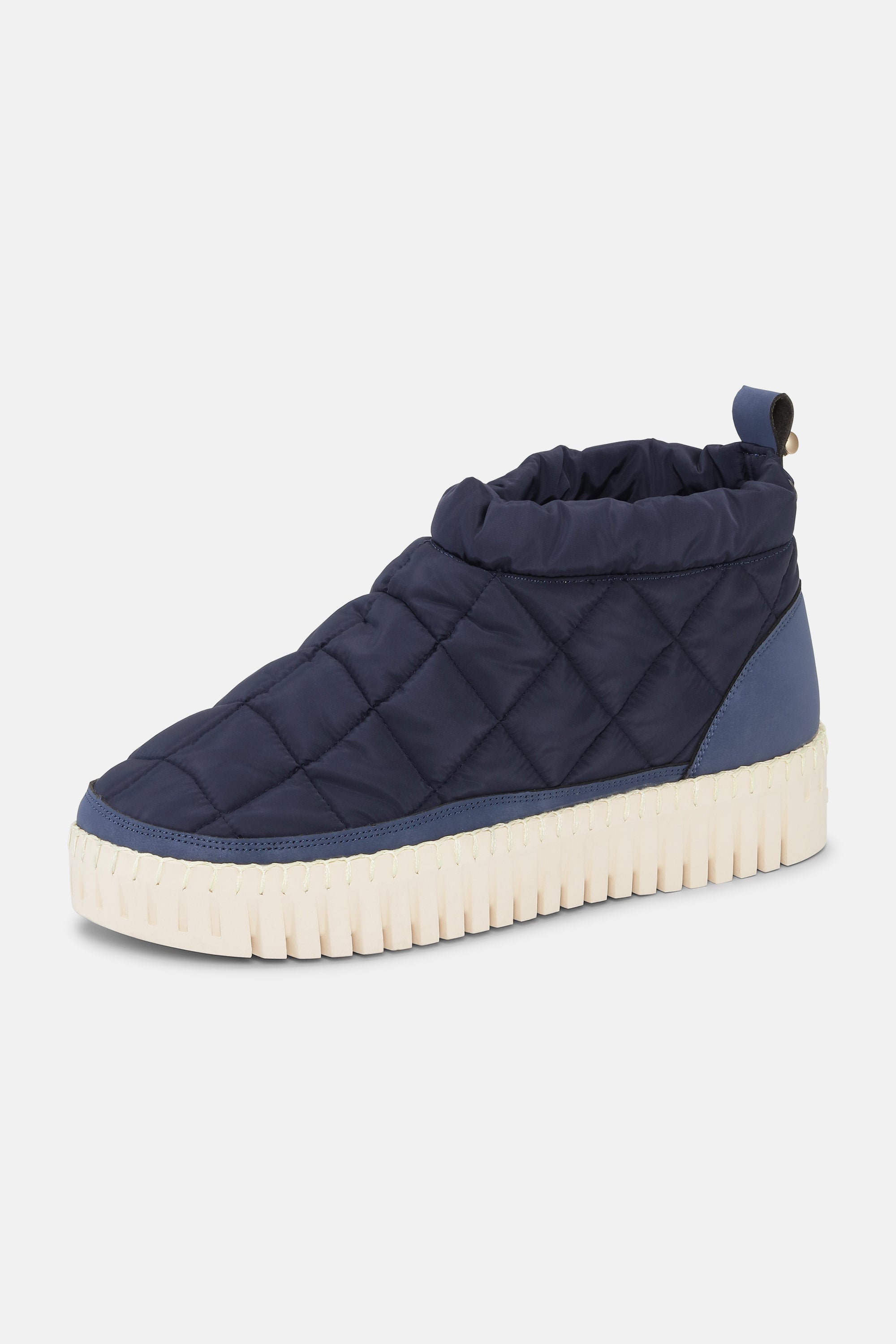 Tulip Low Padded Boot - Dark Indigo Pearled Ivory